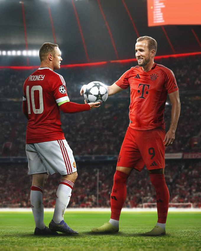 Rooney đã phải nhường ngôi chân sút người Anh số 1 tại Champions League cho Kane