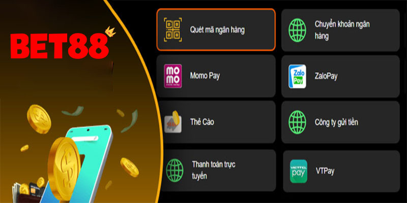 Nạp Tiền Bet88 - Chi Tiết Cách Mở Khóa Chức Năng Nạp Tiền